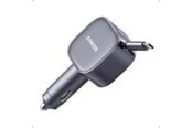 Mobil - Adaptere og ladere - Anker Nano Car Charger (75W USB-C Port Built-In Retractable USB-C Cable) - Grey - A27380A2