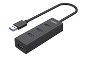 USB-hub - Unitek - hub - 4-in-1 USB-A - 4 ports USB-hub - 4 porter - Svart - Y-3089V01