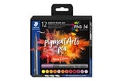 Skrive- & Tegneverktøy - Staedtler pigment brush pen Warm Col 12pcs - 371C12-5