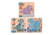 Puslespill - Jouéco Wooden Dino Puzzle Tre - 80157