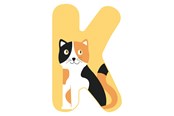 Kreative leker - Small Foot - Wooden Animal Children's Letter - K - 12518