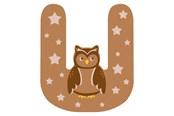 Kreative leker - Small Foot - Wooden Animal Children's Letter - U - 12528