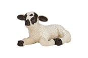 Figurer - Mojo - Farmland Lamb White Black Lying - 387060