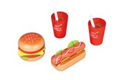 Treleker - Small Wood Lunch for Two - Hamburger and Hot Dog - L40152
