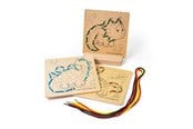 Babyleker - Bigjigs Threading on Number Dinosaur Wood - 34048