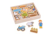 Babyleker - Bigjigs Farm Magnets 35 pcs. - BJ274