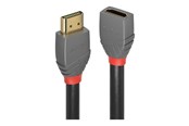 Skjermkabel - Lindy Anthra Line HDMI extension cable with Ethernet - 2 m - 36477