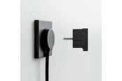 Switch - NORM F Flat Støpsel, Matt Svart (Schuko-standard) - 43022