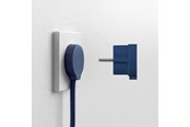 Switch - NORM F Flat Støpsel, Matt Blå (Schuko-standard) - 43027