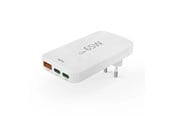 Mobil - Adaptere og ladere - Hama GaN Charger 65W 2x USB-C 1x USB-A White - 00201976