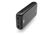 Nødlader - Hama Powerbank 20000 mAh Fast Charge LiPo Anthracite Nødlader - Svart - 20000 mAh - 00201710