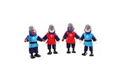 Treleker - Bigjigs Wooden Medieval Knights 4pcs. - JT162