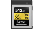 Minnekort - Lexar Professional CFexpress 4.0 Pro Gold - 3600MB/s - 512GB - LCXEXP4512G-RNENG