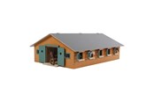 Treleker - Kids Globe - Horse Stable Wood With 9 Horse Stalls 1:32 - 610544