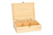 Arts & Crafts - Tilbehør - Playwood - Decorate your own Wooden Tea Chest 6 compartments - SL012