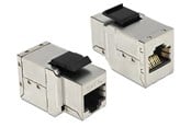 Tilbehør - DeLOCK Keystone Module RJ45 jack > RJ45 jack Cat.6A - 86166