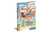 Puslespill - Clementoni Jigsaw Puzzle Super Color Bluey 2x60pcs. Gulv - 24813