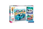 Puslespill - Clementoni Jigsaw Puzzle Super Color Square Emergency Services 3x48pcs. Gulv - 25318