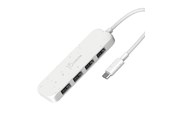 USB-hub - j5create 4-Port Type-A Gen2 Hub USB-hub - USB 3.2 - 4 porter - Hvit - JCH341EW-N