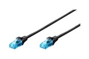 Nettverkskabel - DIGITUS Professional patch cable - 25 cm - black - Svart - 0.25m - DK-1512-0025/BL