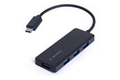 USB-hub - Gembird UHB-CM-U3P4-02 - hub - type-C - 4 ports USB-hub - 4 porter - Svart - UHB-CM-U3P4-02