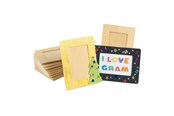 Byggesett - Colorations - Decorate your own Wooden Photo Frame Set of 12 - CHWDFRM