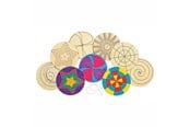 Kreative leker - Colorations - Decorate your own Wooden Spinner 24 pcs. - CHDYOSPI