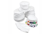 Kreative leker - Colorations Decorate your own Canvas Fisherman Hat Set of 10 - BUCKHAT