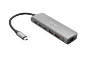 Dokkingstasjon - Sandberg USB-C Dock HDMI + 2xUSB-A + 2xUSB-C + PD100W - 136-65
