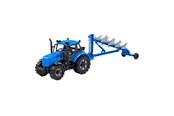 Leketøysbil - Cavallino Toys - Cavallino Tractor with Plow Blue Scale 1:32 - 1264FM04