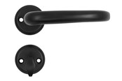Beslag & Hengsler  - Home>it HOME It® door handle set for exterior door with 3 keys matt black - 13372