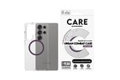 Mobil - Deksel og etui - CARE by PanzerGlass Flagship Case Transparent Urban Combat w. Plum Purple QI Compatible Samsung Galaxy S25 Ultra - CRRFUTCG38488