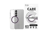 Mobil - Deksel og etui - CARE by PanzerGlass Flagship Case Transparent Urban Combat w. Plum Purple QI Compatible Samsung Galaxy S25 - CRRFUTCG38388