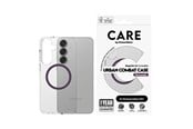 Mobil - Deksel og etui - CARE by PanzerGlass Flagship Case Transparent Urban Combat w. Plum Purple QI Compatible Samsung Galaxy S25+ - CRRFUTCG37942