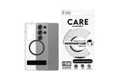 Mobil - Deksel og etui - CARE by PanzerGlass Feature Case Transparent w. Black Kickstand & QI Compatible Samsung Galaxy S25 Ultra - CRRFBKQG38488