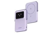 Nødlader - UGREEN Uno Magnetic Wireless 7.5W Nødlader - Lilla - 5000 mAh - 35606-UG