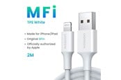USB - UGREEN USB-A <-> Lightning - 2m - Hvit - 20730-UG