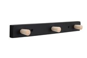 Verktøykasser & Lagringssystemer - Home>it coat rack with 3 hooks 28 cm black/natural hook beech - 12295