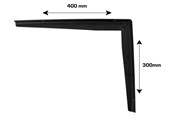Beslag & Hengsler  - Home>it table support with T-profile 30x40 cm matt black - 16323