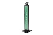 Skjermholder - Compulocks BrandMe stand - for tablet enclosure - brandable - black - with Lighting Kit - 140BLK01-UK