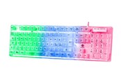 Tastatur - Deltaco GAMING DK250 Transparent Membrane Keyboard - Gamingtastatur - Nordisk - Transparent - GAM-181-T