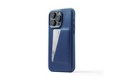 Mobil - Deksel og etui - Mujjo iPhone 15 Pro Max Wallet Leather Case - Monaco Blue - MUJJO-CL-042-BL