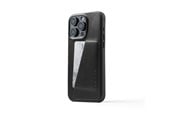 Mobil - Deksel og etui - Mujjo iPhone 15 Pro Max Wallet Leather Case - Black - MUJJO-CL-042-BK