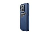 Mobil - Deksel og etui - Mujjo iPhone 15 Pro Wallet Leather Case - Monaco Blue - MUJJO-CL-040-BL