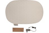 Babyutstyr - BabyDan BebeJou Heated Changing pad Quilted Waves Off Whi - 501523