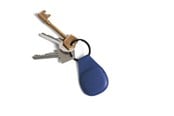 Mobil - Andre tilbehør - Mujjo Canopy Keychain for AirTag - Monaco Blue - MUJJO-KY-001-BL