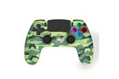 Spill - Tilbehør - Trade Invaders Wireless Controller for PS4 with 3.5mm jack slot - LED-Green Camo - Wireless Controller - Sony PlayStation 4 - 140142d