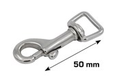 Beslag & Hengsler  - Home>it Carabiner hook 50 mm stainless steel - 20481