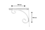 Beslag & Hengsler  - Home>it peasant shelf 15 x 15 cm white - 16560