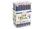 Arts & Crafts - Tilbehør - Nassau Round dual markers 24 pcs in transparent box - AR0104/23GE